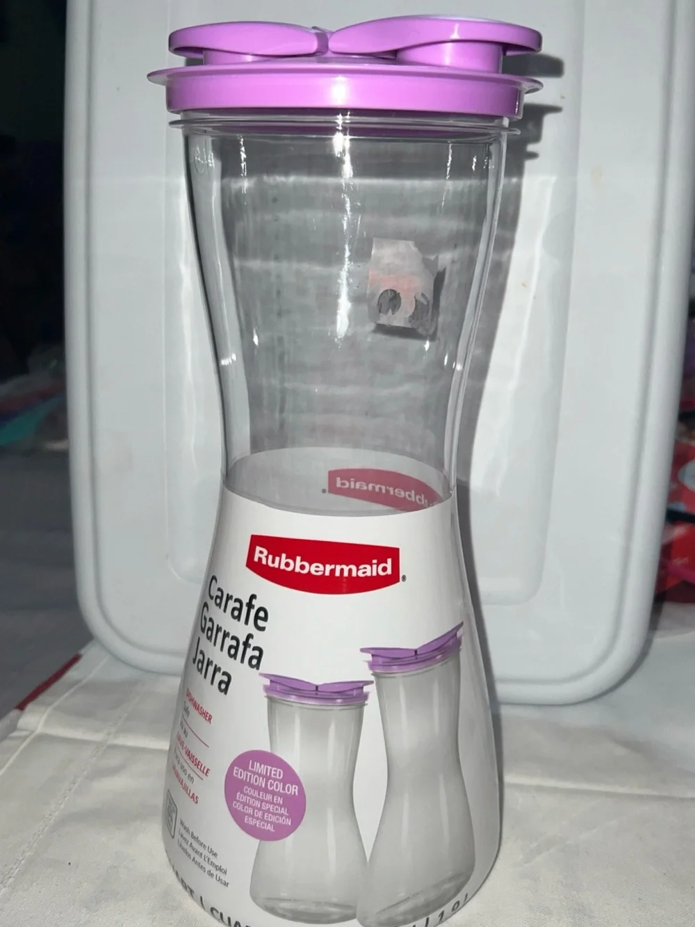 NEW Rubbermaid 2 Qt Carafe Pitcher Purple Limited Edition BPA Free Dishwasher